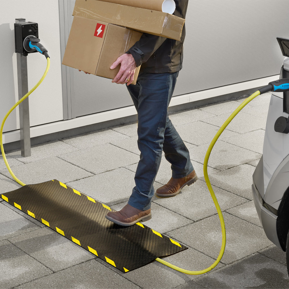 Premium Anti-Slip Kabelmat incl Opbergband